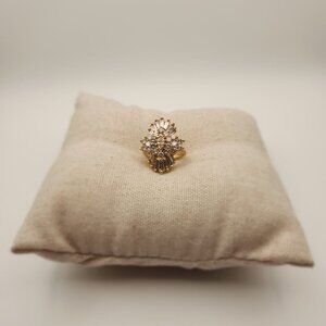 14K Gold Marquise Diamond Cluster Ring – Size 6.5 – 7.5g